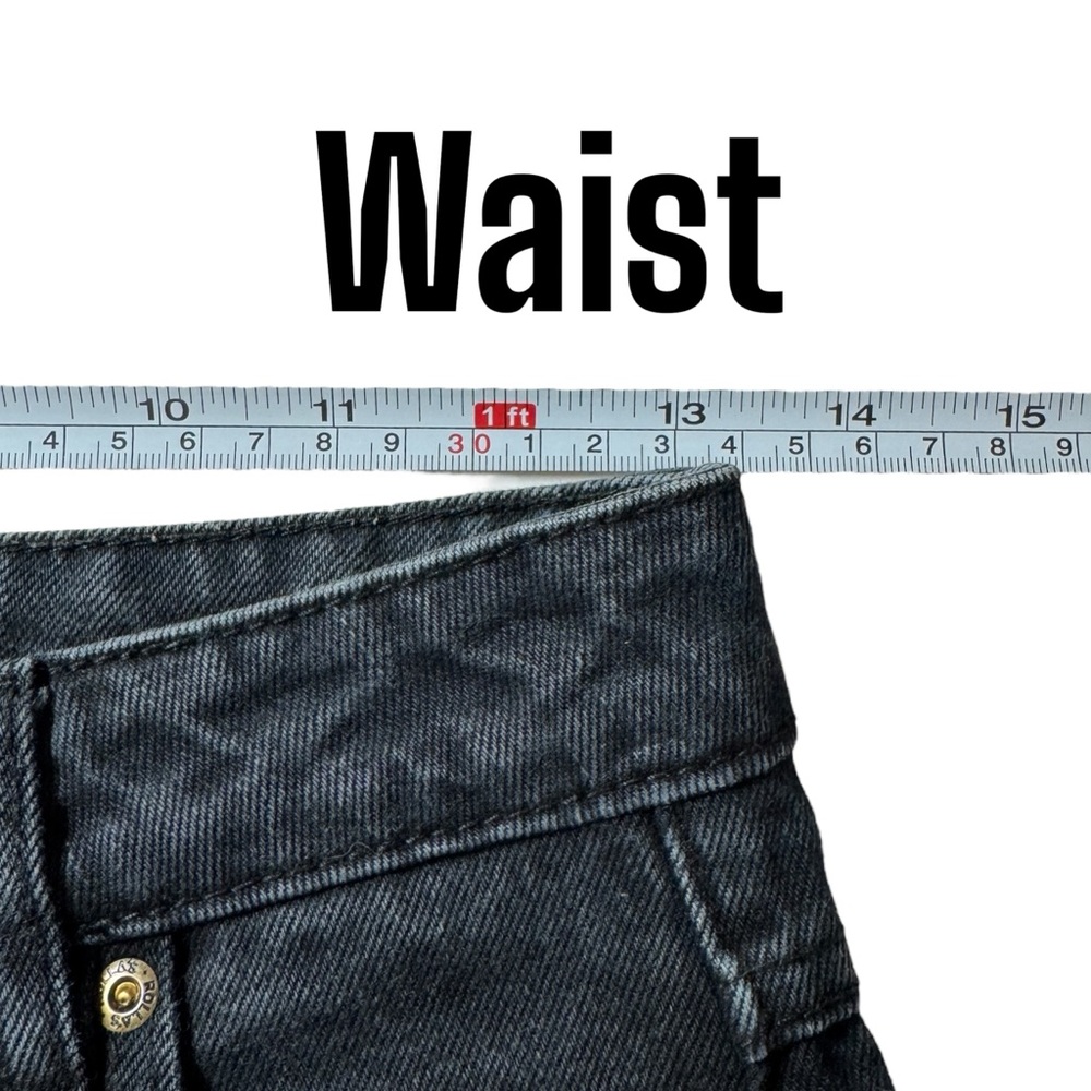 ROLLA’S Genie Super High Rise 80’s Ballon Leg Jeans Womens size 26 Shadow Black - Picture 12 of 16